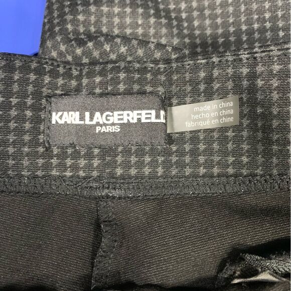KARL LAGERFELD Paris Flat Front Ankle Pants Women's Size 10 #691 - Picture 4 of 10